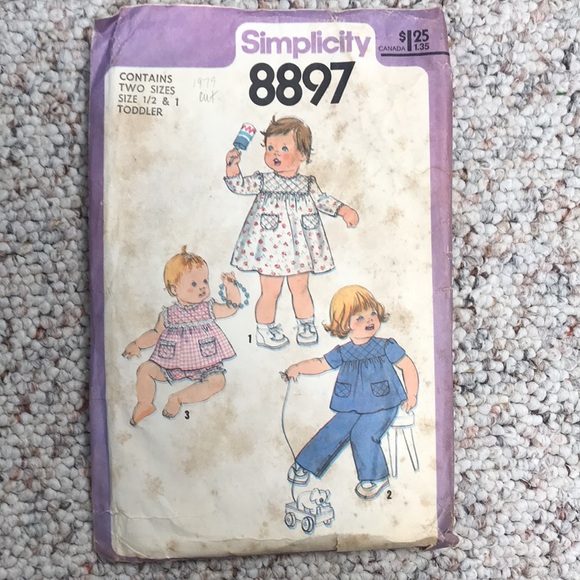 Vintage kids patterns -size 1/2-1 (toddler) - Picture 4 of 13
